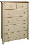 image of Pine 6 Drawer Chest