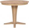 image of Parawood Verona 36 Inch High Pedestal Table