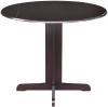 image of Parawood 36 Inch Dropleaf Table, Rich Mocha