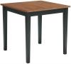 image of Parawood 30 Inch Square Table Top & Legs, Black/Cherry