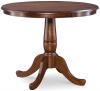 image of Parawood Round Table Top & Pedestal, Espresso
